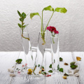 3 test tubes connected low-seat vase